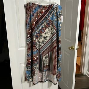 Dress Barn printed boho pattern skirt